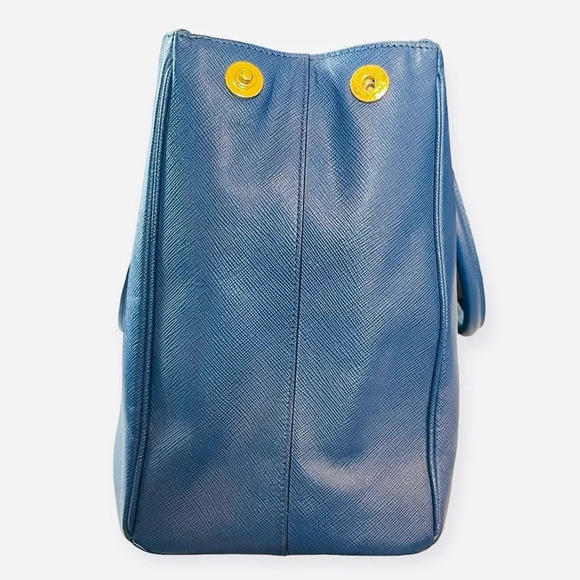 PRADA Galleria Lux Large Saffiano Double Zip Satchel Tote - Picture 13 of 16